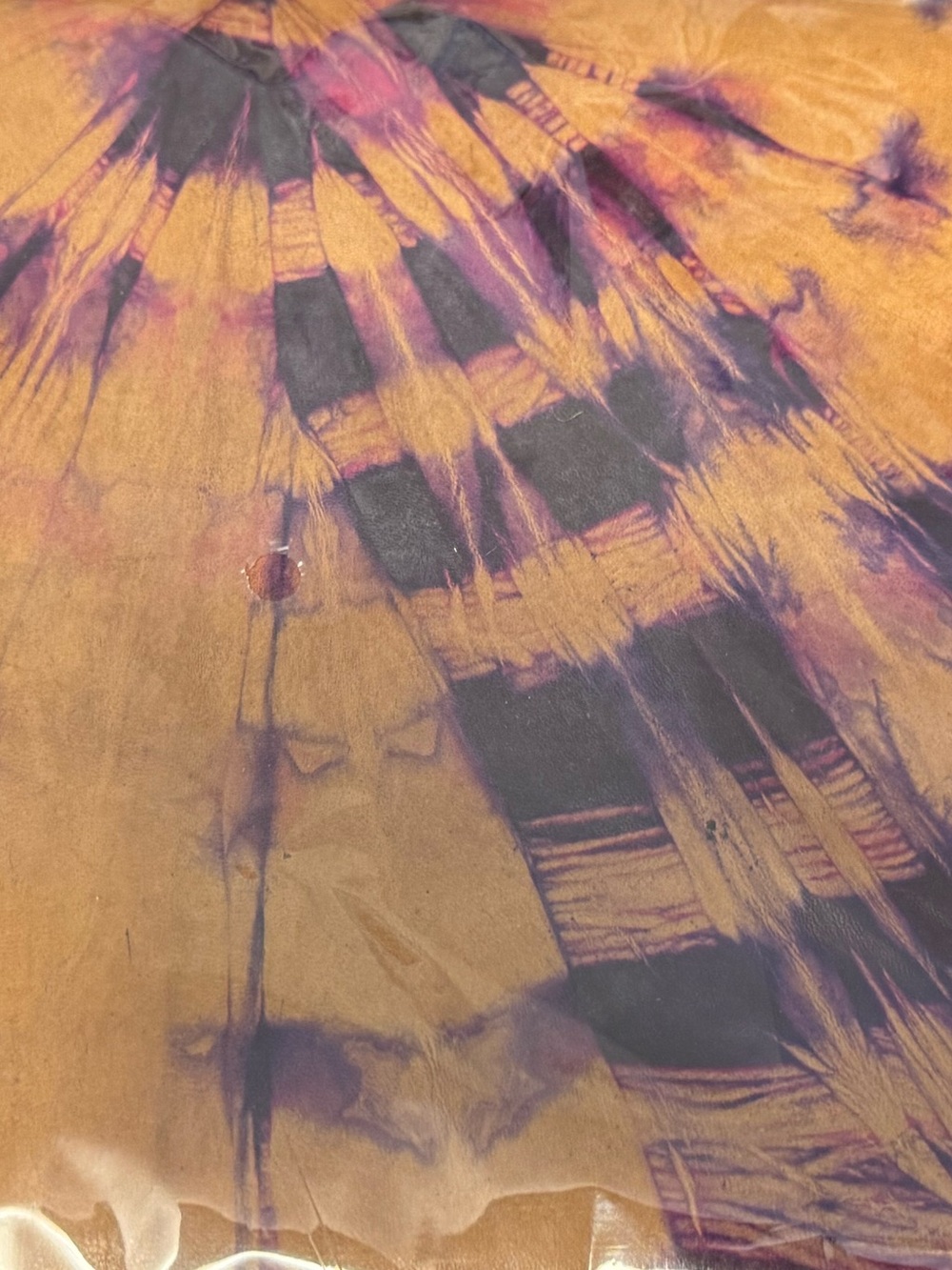 NWT Leather IPad Thin Case Purple Tye Dye